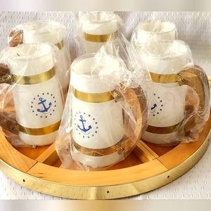 Siestaware Anchor Mugs and Tray